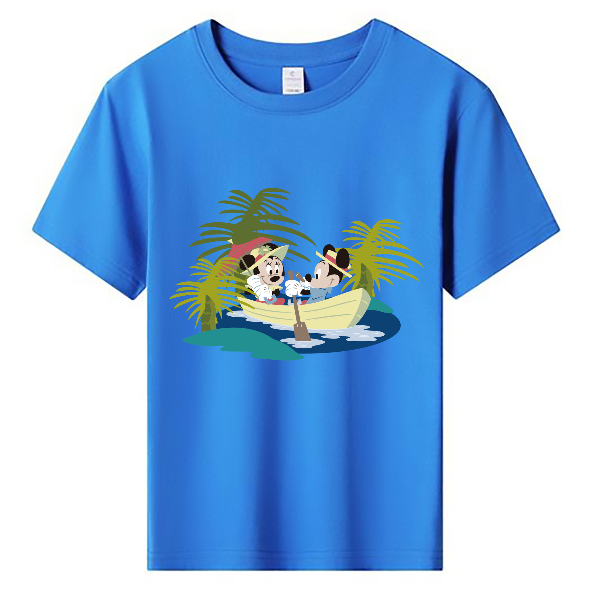 ミッキーマウス Mickey Mouse 綿100％キッズTシャツ（フロントプリント）